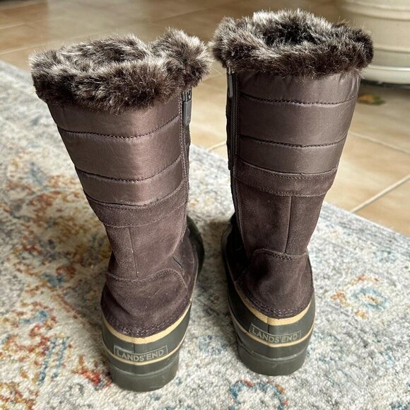 Lands End Hillary Winter Duck Boots, 7B, Like New - Picture 4 of 6